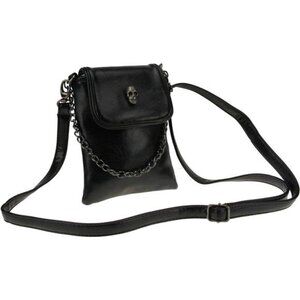 Women Girls Studded Skull Gothic Crossbody Shoulder Bag Travel Leather Handbag
